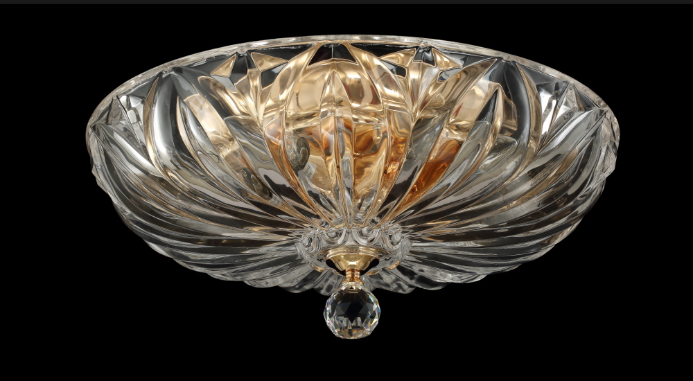 Светильник потолочный Crystal Lux DENIS D400 GOLD фото
